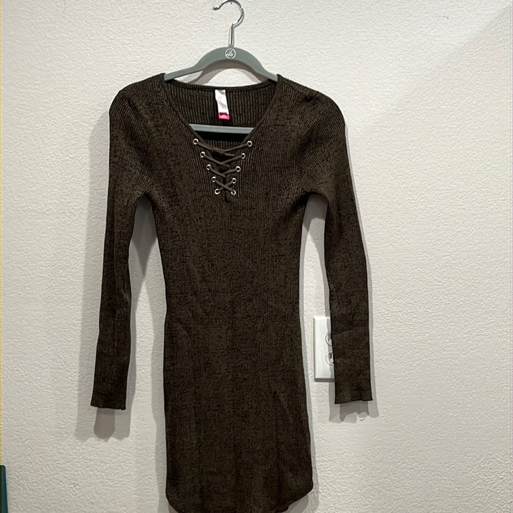 Sweater Dress, Green